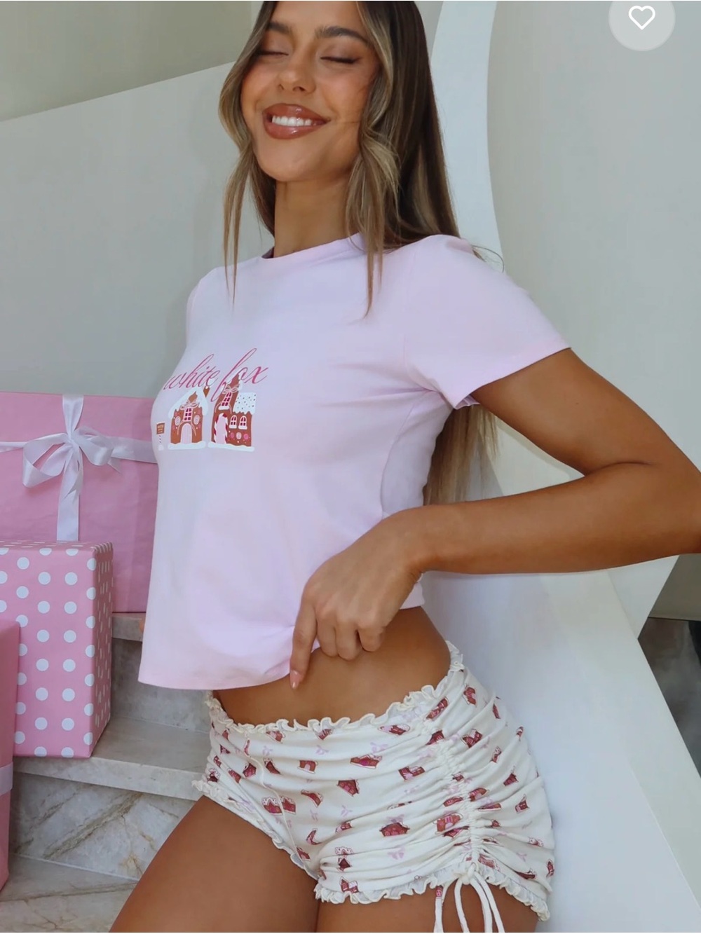 White Fox Boutique Pajama Set (S)